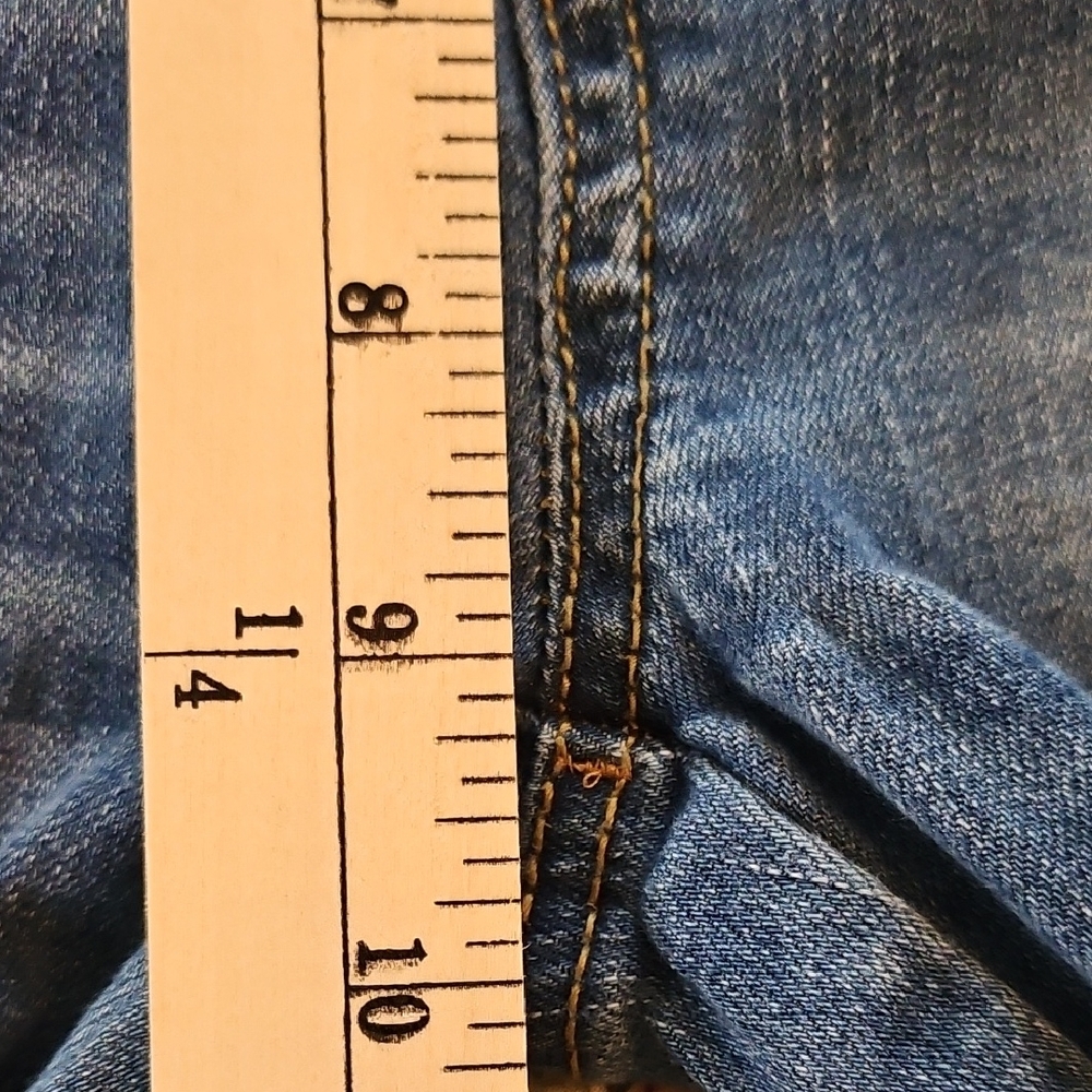 Wax Jean Skinny Distressed - Mid-Rise 4 Button Fly Jeans - Picture 9 of 10